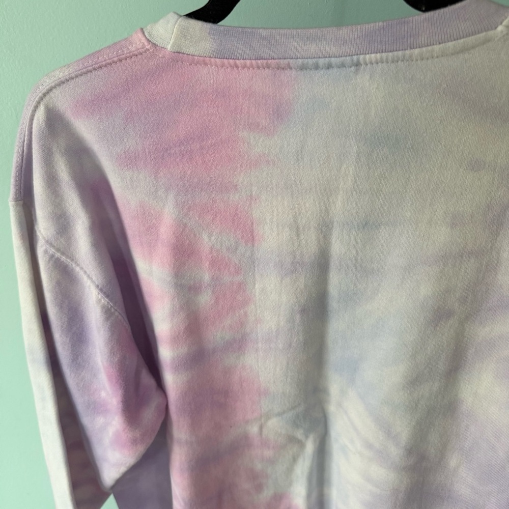Creamsicle Women’s Tie-Dye Sweatshirt in Pink and Purple - Picture 7 of 8